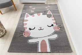 Tapijt PETIT KITTY kat poes poesje grijskleuring
