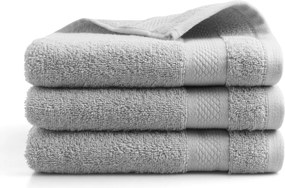 Handdoek Hotel Collectie– 3 stuks – 50×100 – lichtgrijs
