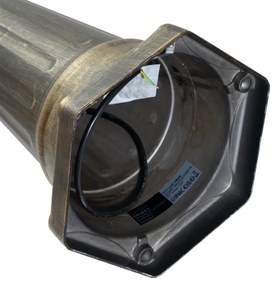 Klassieke buiten lantaarn antiek goud met helder glas 198cm IP44 - London