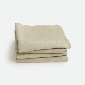 Set van 4 servetten van gewassen linnen Victorine