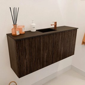 Mondiaz Joya 90cm toiletmeubel walnut met wastafel faye midden 1 kraangat urban