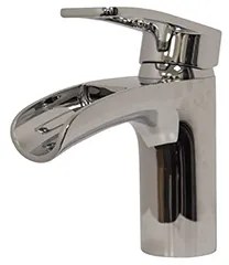 Mueller Alegra watervalkraan + klikwaste PVD-coating chroom