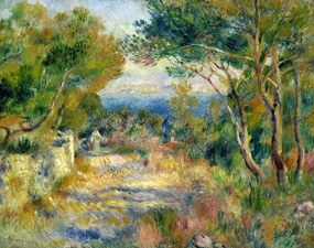 Kunstreproductie L'Estaque, 1882, Pierre Auguste Renoir
