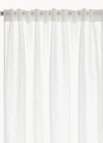 Linnen lichtdoorlatende multibandgordijnen Malva, 2-delig, B 135 cm