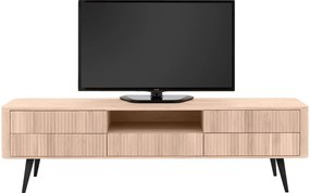 Goossens Tv Meubel Seppe, 5 laden 1 open vak 180 cm breed
