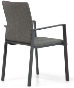 Tuinset 4 personen 90 cm Aluminium/textileen Grijs Lifestyle Garden Furniture Rome/Cesar