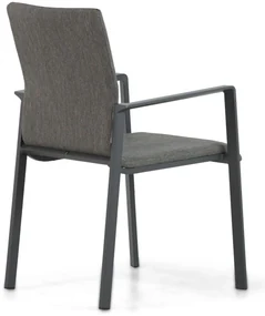 Tuinset 4 personen 180 cm Aluminium/textileen Grijs Lifestyle Garden Furniture Rome/Cesar