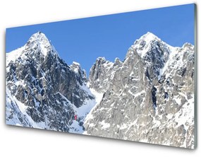 Plexiglas schilderij Snow mountain landschap 100x50 cm