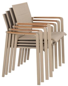 Taste by 4 Seasons Cortina stapelbare tuinstoel antraciet Tuinstoel   antraciet weerbestendig