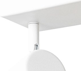 Moderne plafondlamp wit 3-lichts verstelbaar rechthoekig - Jeana
