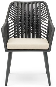 Tuinstoel Aluminium/rope Grijs-antraciet Coco Vedra