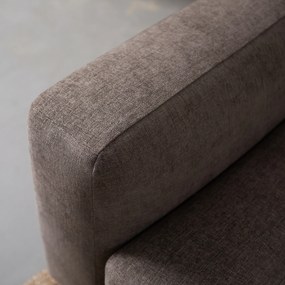 PEPP Interiors Oreo Bruine Bank Hoge Poot Chaislongue Rechts