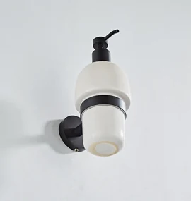 Saniclear Nero zeepdispenser mat zwart