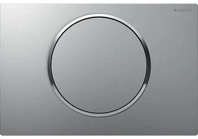 Geberit Sigma10 bedieningplaat met frontbediening voor toilet 24.6x16.4cm grijs 115.758.KN.5