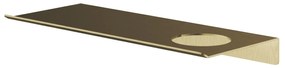 Hotbath &More planchet 30cm met uitsparing voor een zeepdispenser of beker messing geborsteld PVD