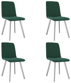 vidaXL Eetkamerstoelen 4 st fluweel groen