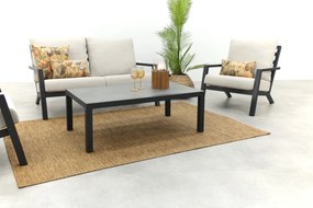 Boston/Atlanta stoel - 2-zitsbank loungeset - 4-delig