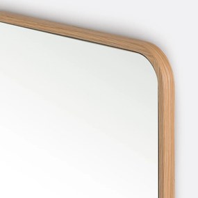 Rechthoekige spiegel in eikenfineer 42x120 cm Iodus
