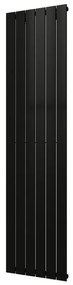 Plieger Cavallino Retto designradiator verticaal enkel middenaansluiting 1800x450mm 910W antraciet metallic 7252979