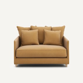 2-zits slaapbank van linnen fluweel, LAZARE