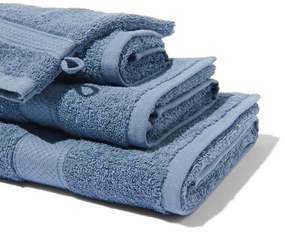 HEMA Handdoek 50x100 Zware Kwaliteit Grijsblauw (blauw)