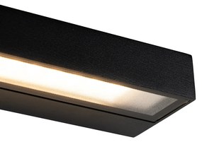 Buitenlamp Moderne wandlamp zwart incl. LED IP65 - Hannah Modern IP65 Buitenverlichting