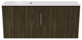 Mondiaz Joya 90cm toiletmeubel shadow met wastafel faye links zonder kraangat talc
