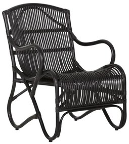 Must Living Como Bohemian Rotan Fauteuil Zwart