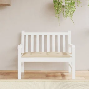 vidaXL Tuinbankkussen 110x50x7 cm stof beige