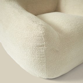 Zachte Fauteuil Zandkleur Stof