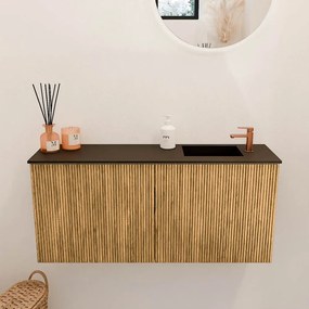 Mondiaz Joya 90cm toiletmeubel oak met wastafel faye rechts 1 kraangat urban