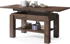 ASTORIA bruine eik, opklapbare salontafel