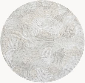 Wasbaar rond jacquard indoor & outdoor vloerkleed Coral