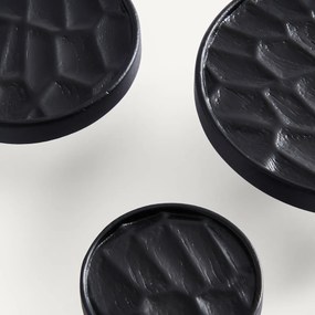 Set van 3 gebeitste eiken jashaken, HANGO