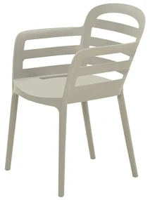 Garden Impressions Mira balkonset 3-delig - Faria tuintafel Ø60 cm - zand