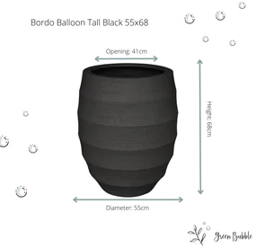 Pot Bordo Tall Balloon Black