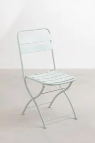 Set Van 4 Opvouwbare Eetkamerstoelen In Staal Janti Ijsberg - Sklum