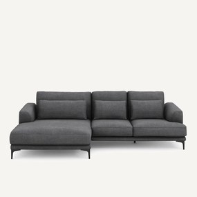 XL hoekbank links van katoen en linnen, MARSILE