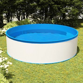 vidaXL Splasher pool met hangende skimmer en pomp 350x90 cm wit