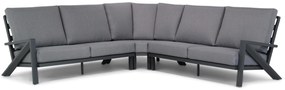 Hoek loungeset 5 personen Aluminium Grijs  Santika Furniture Santika Cinta