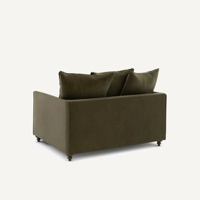 2-zits omvormbare bank van fluweel, Lazare