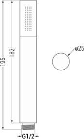 Mexen Kai DR70 inbouw bad-doucheset met 25 cm regendouche, chroom - 77602DR70251-00