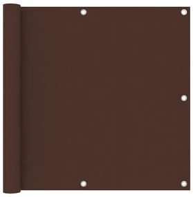 vidaXL Balkonscherm 90x600 cm oxford stof bruin