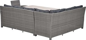 Garden Impressions Jaru lounge dining set 6-delig links - light teak vironwood
