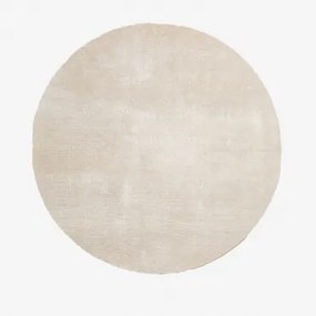 Rond Vloerkleed Daroca Beige – Crème & Ø200 Cm - Sklum