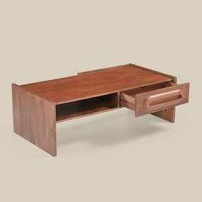 Houten Salontafel Vintage Design - 120 X 60cm.