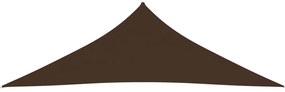 vidaXL Zonnescherm driehoekig 5x5x6 m oxford stof bruin