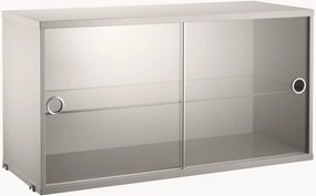 Displaykast String System met draaideuren van glas