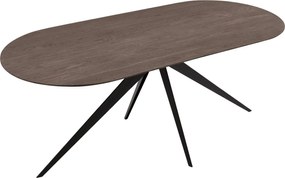 Goossens Excellent Eettafel Uniek, Semi rond 180 x 100 cm