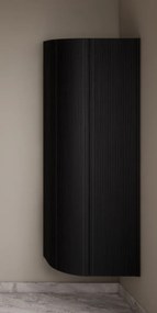 Gliss Design Alluro kolomkast 160cm met ronding links black veneer